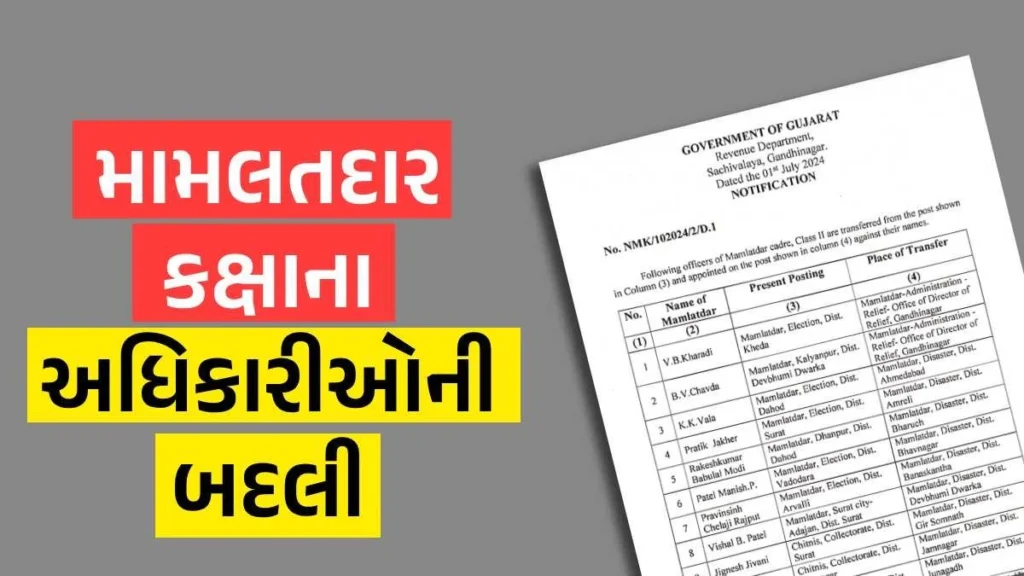 mamlatdar transfer order