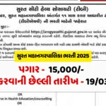 સુરત મહાનગરપાલિકા ભરતી 2025