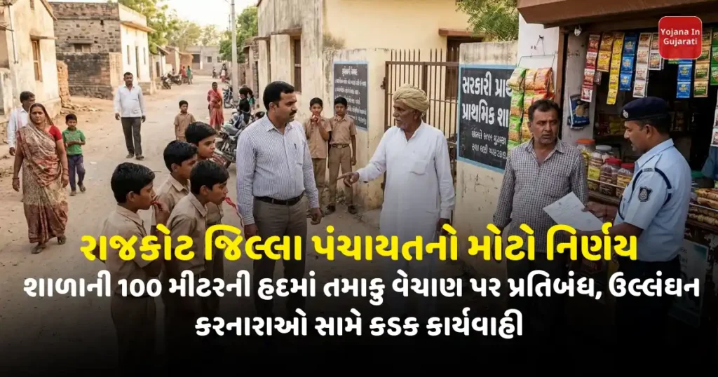 rajkot district panchayat bans tobacco products sales near schools cotpa 2003 implementation